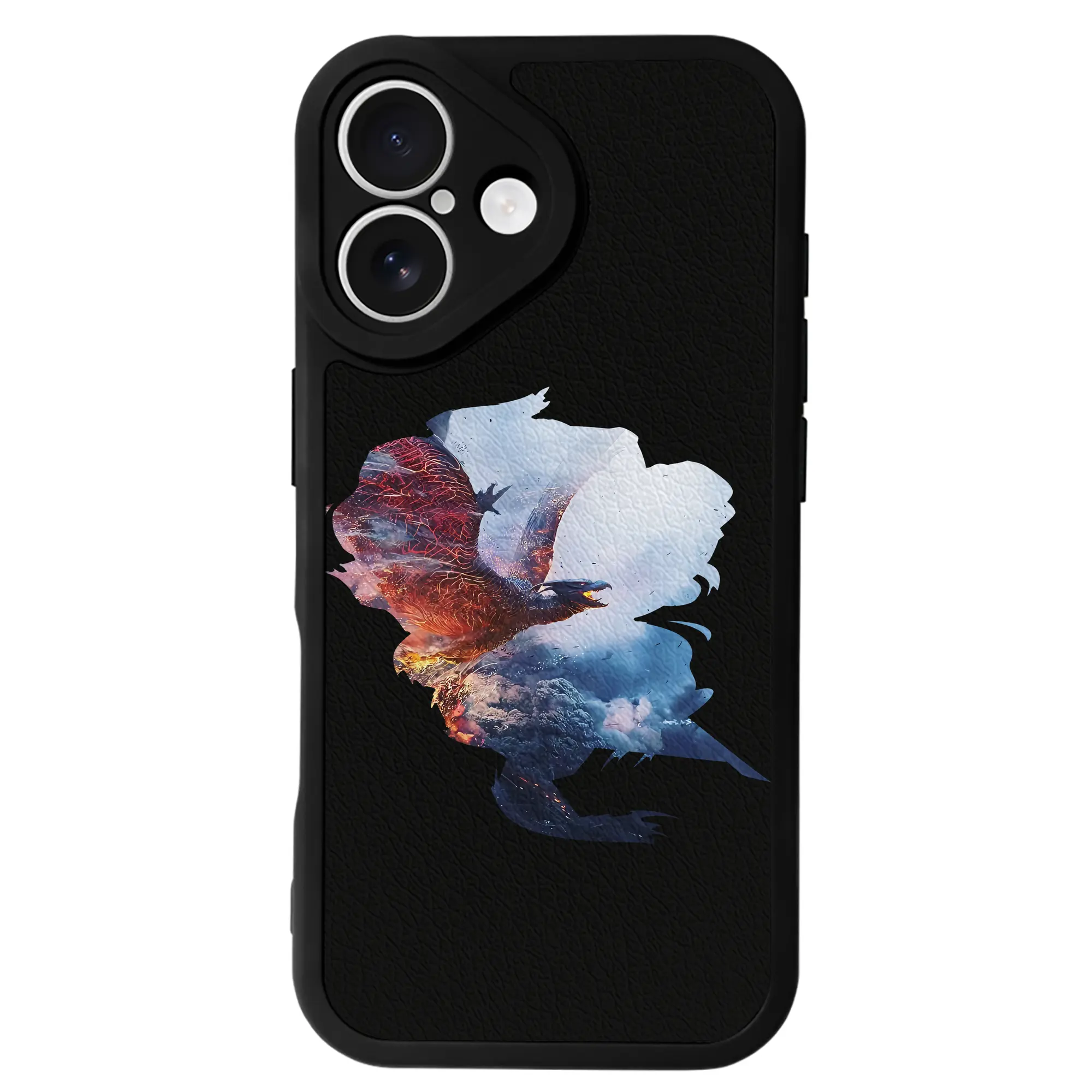 ゴジラ グッズ,ラドン - IPhone 16シリーズ対応 ・ シリコンスマホケース ・ レザー調 ・ 高精度フィット ・ 耐衝撃 ・ ワイヤレス充電対応 ・ 精密カット